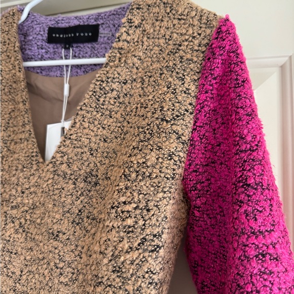 Endless Rose Purple and Tan Textured Dress - Picture 2 of 4